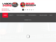 Tablet Screenshot of laborforhire.com
